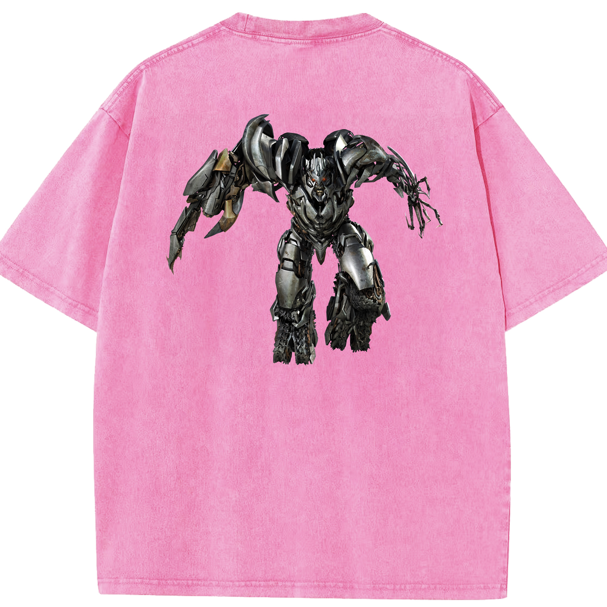 （画像用） Transformers トランスフォーマー 綿100% ヴィンテージ風 半袖Tシャツ（背面プリント）